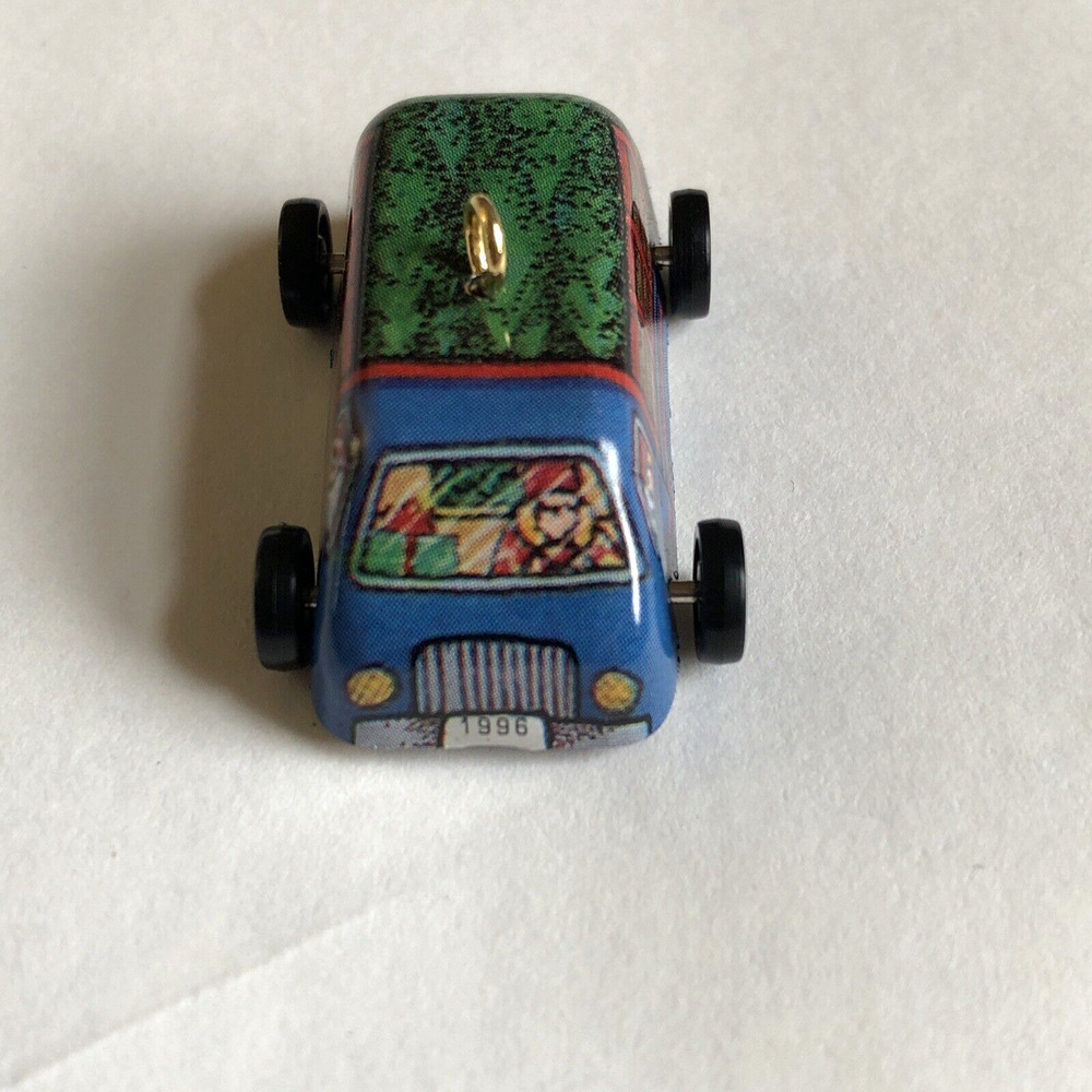 Hallmark Pressed Tin Truck Keepsake Miniature Ornament On the Road #4 1996 Vtg - Picture 4 of 13